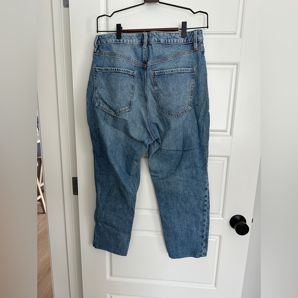 Dynamite Claudia Blue Straight Leg Jeans High-Waisted - Picture 3 of 5